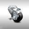 Service Caster 3.5 Inch SS Soft Rubber Wheel Swivel Bolt Hole Caster with Brake SCC-SSBH20S3514-SRS-TLB - alternate 1